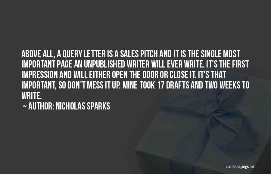 First Impression Quotes By Nicholas Sparks