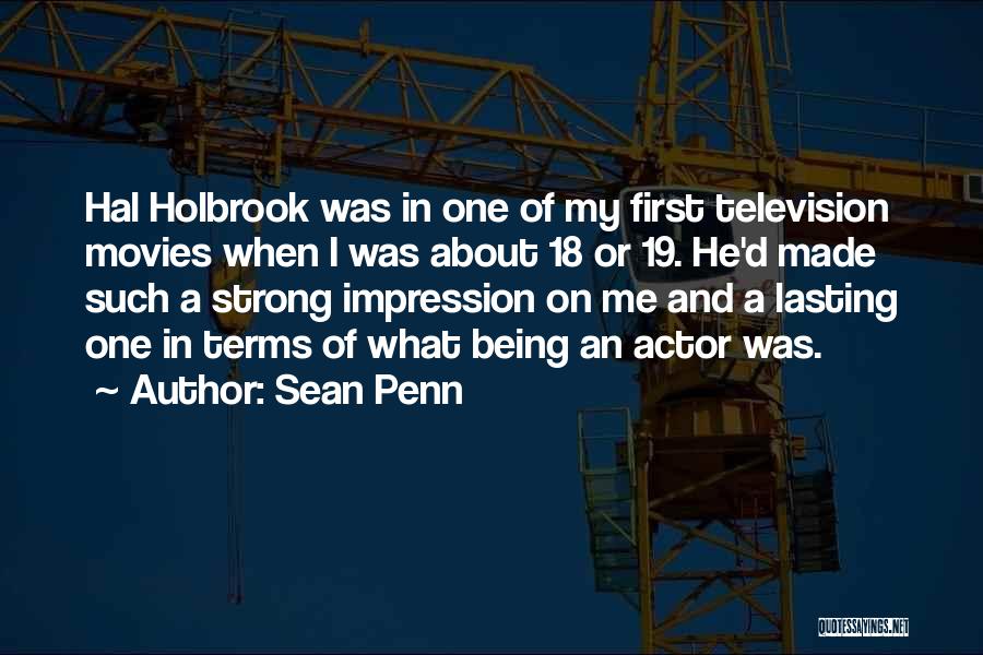 First Impression Quotes By Sean Penn