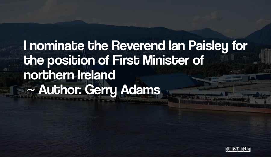 First Ireland Quotes By Gerry Adams