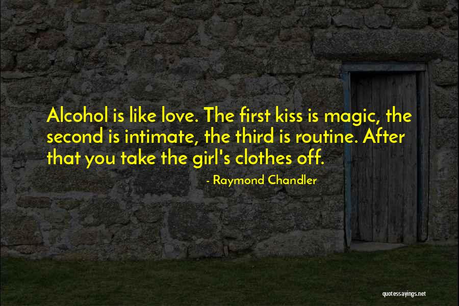 First Kiss Love Quotes By Raymond Chandler First Kiss Love Quotes By Raymond Chandler