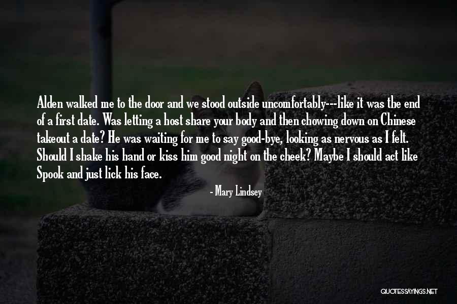 First Kiss On Cheek Quotes By Mary Lindsey First Kiss On Cheek Quotes By Mary Lindsey