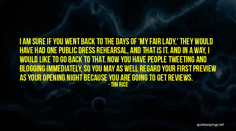 First Lady Quotes By Tim Rice First Lady Quotes By Tim Rice
