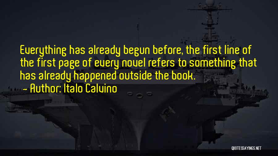 First Line Book Quotes By Italo Calvino