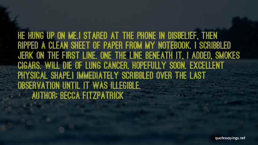 First Line Quotes By Becca Fitzpatrick