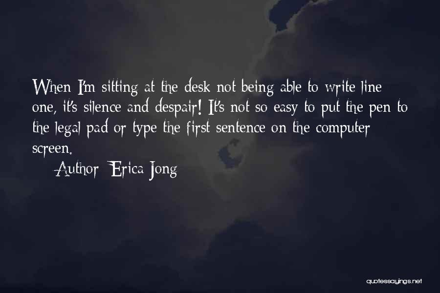 First Line Quotes By Erica Jong