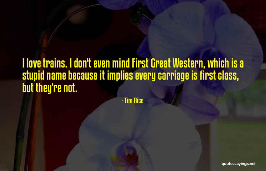 First Love Love Quotes By Tim Rice