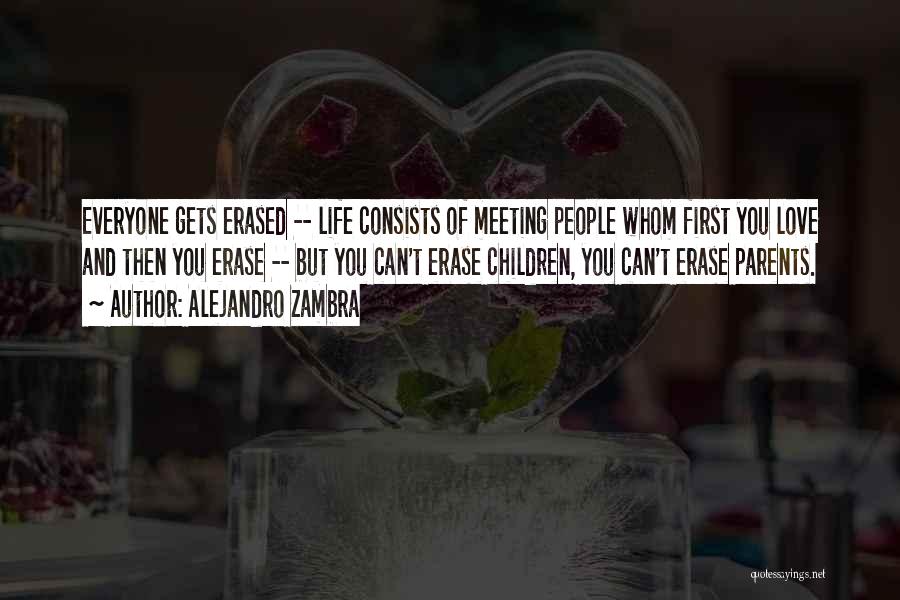 First Love Meeting Quotes By Alejandro Zambra