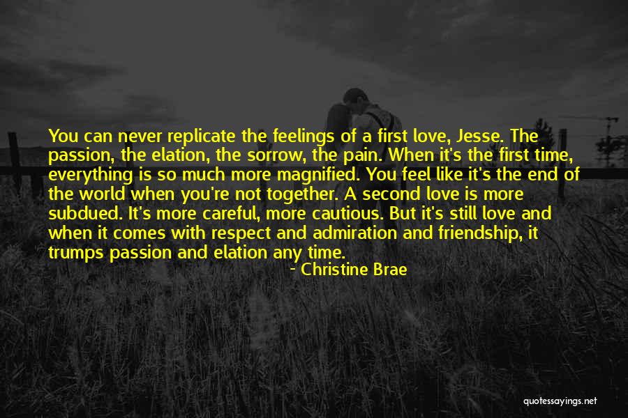 First Love Never End Quotes By Christine Brae