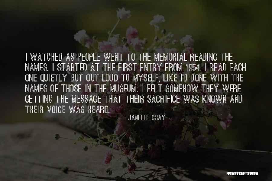 First Names Quotes By Janelle Gray