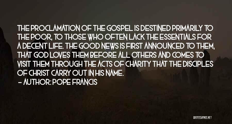 First Names Quotes By Pope Francis