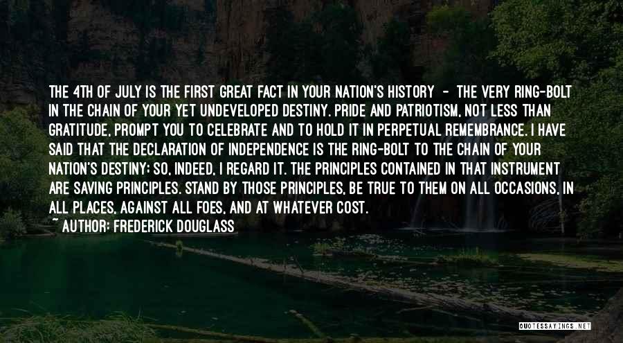First Nation Quotes By Frederick Douglass