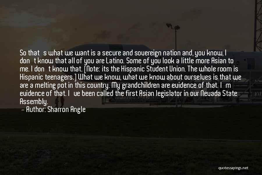 First Nation Quotes By Sharron Angle