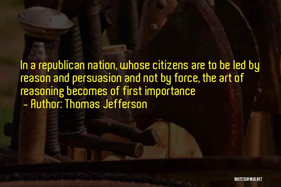 First Nation Quotes By Thomas Jefferson