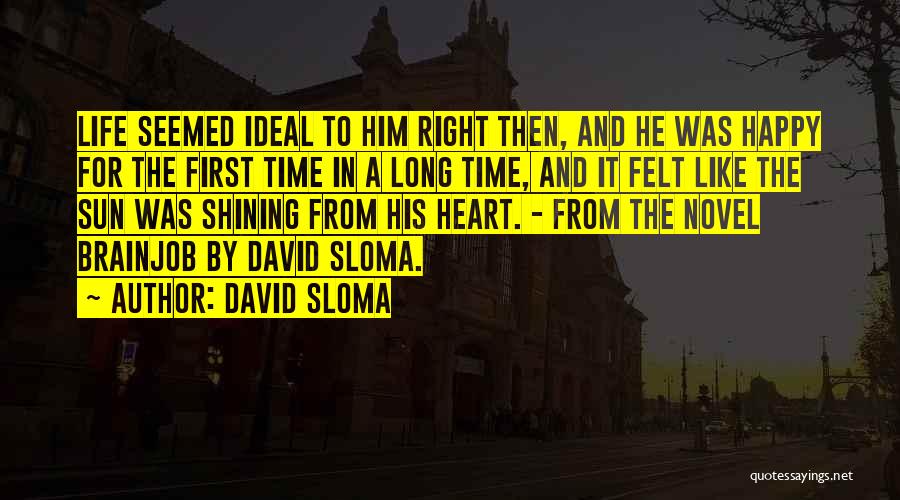 First Novel Quotes By David Sloma