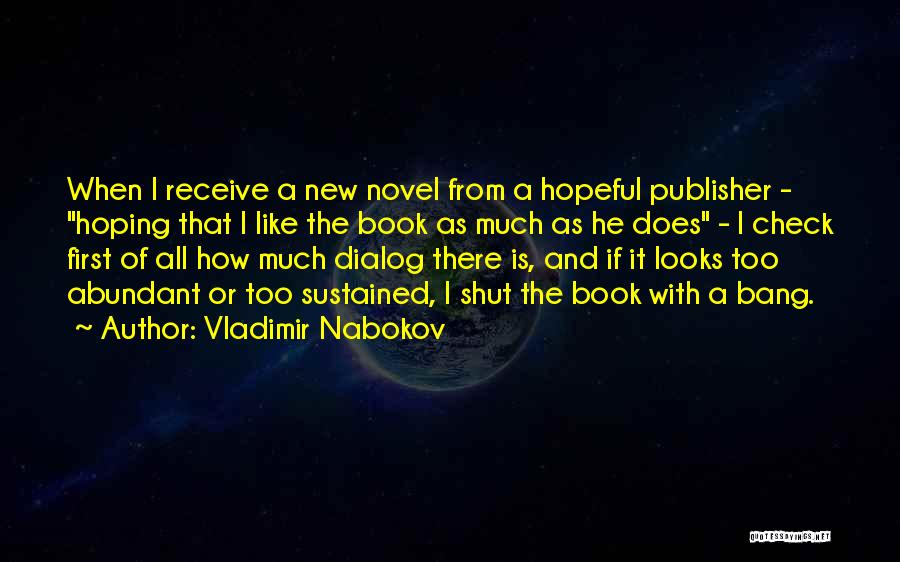 First Novel Quotes By Vladimir Nabokov