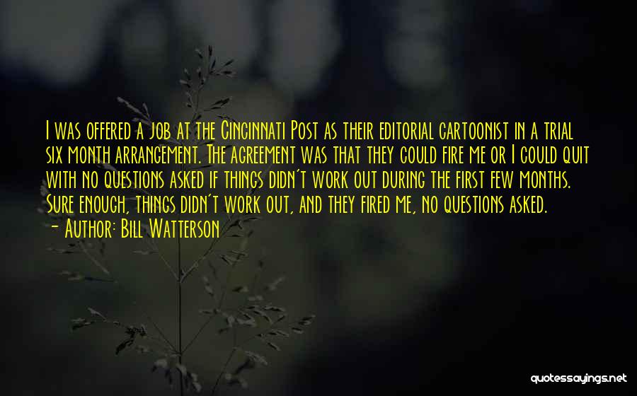 First Past The Post Quotes By Bill Watterson