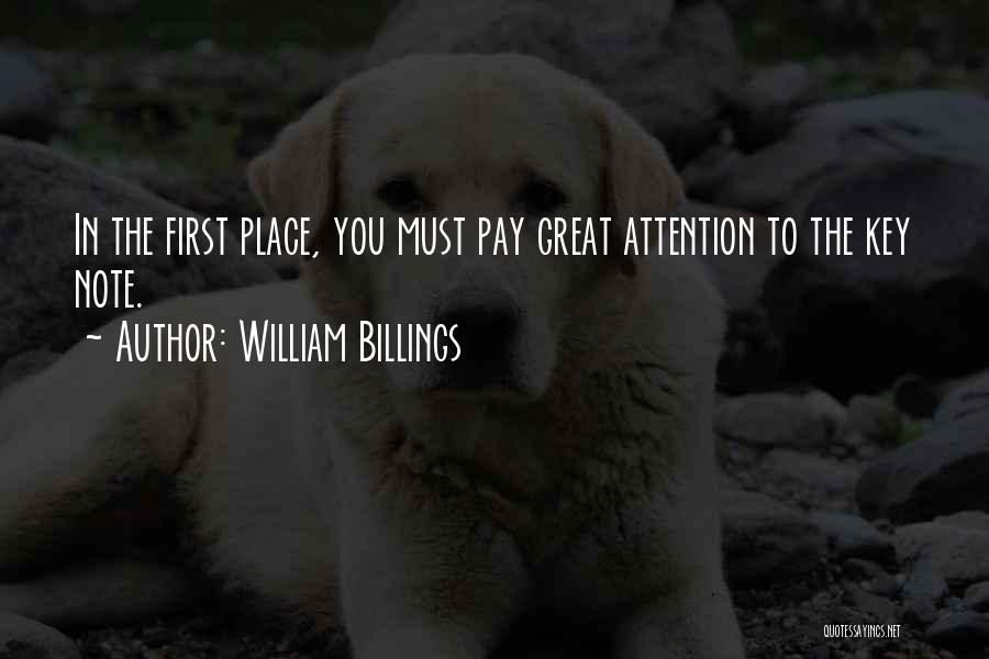 First Pay Quotes By William Billings