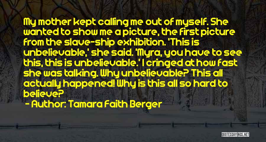 First Picture Of Us Quotes By Tamara Faith Berger