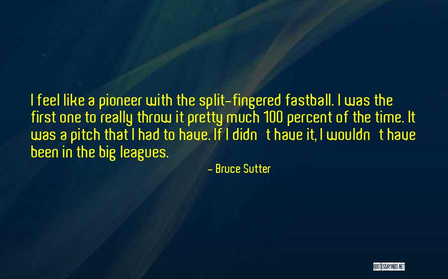 First Pitch Quotes By Bruce Sutter First Pitch Quotes By Bruce Sutter