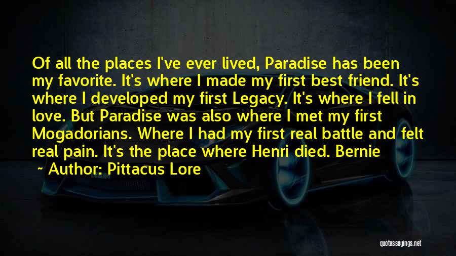 First Place We Met Quotes By Pittacus Lore