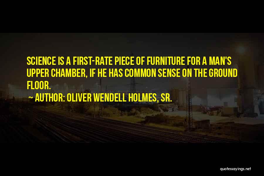 First Rate Quotes By Oliver Wendell Holmes, Sr.