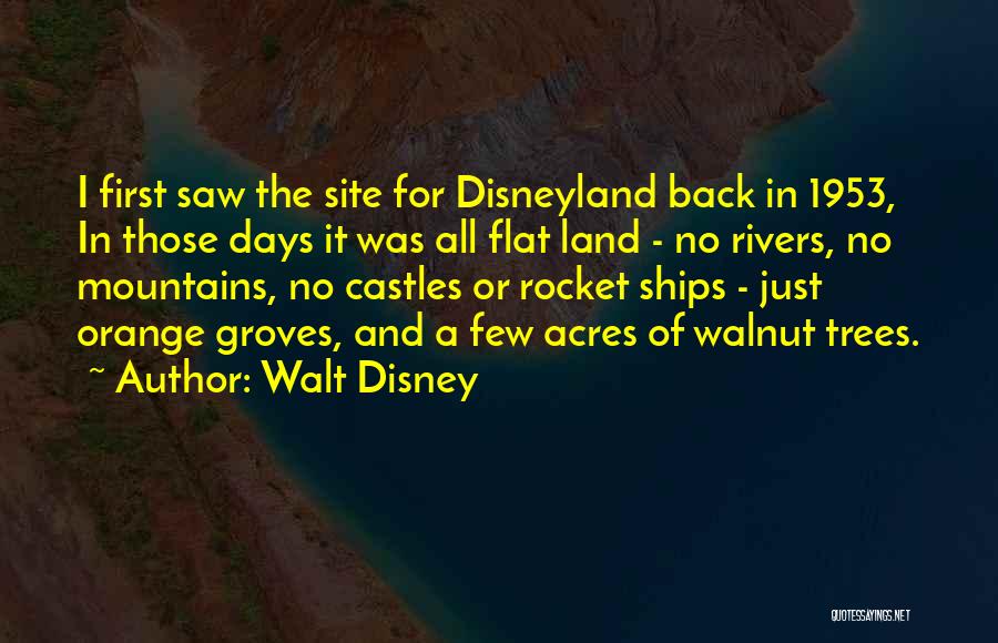 First Site Quotes By Walt Disney