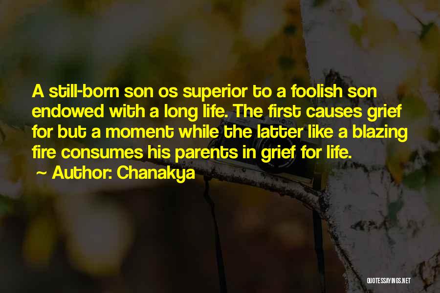 First Son Born Quotes By Chanakya