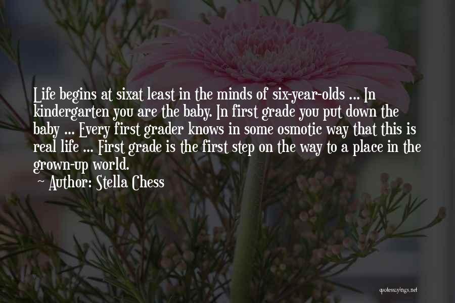 First Step In Life Quotes By Stella Chess