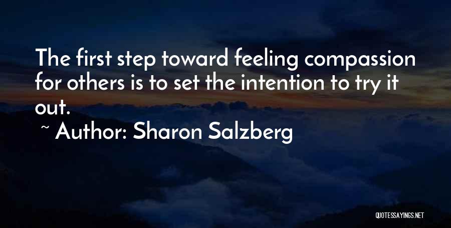 First Step Love Quotes By Sharon Salzberg