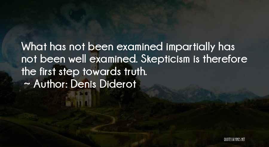 First Step Quotes By Denis Diderot