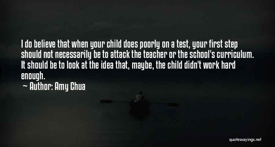 First Step To School Quotes By Amy Chua