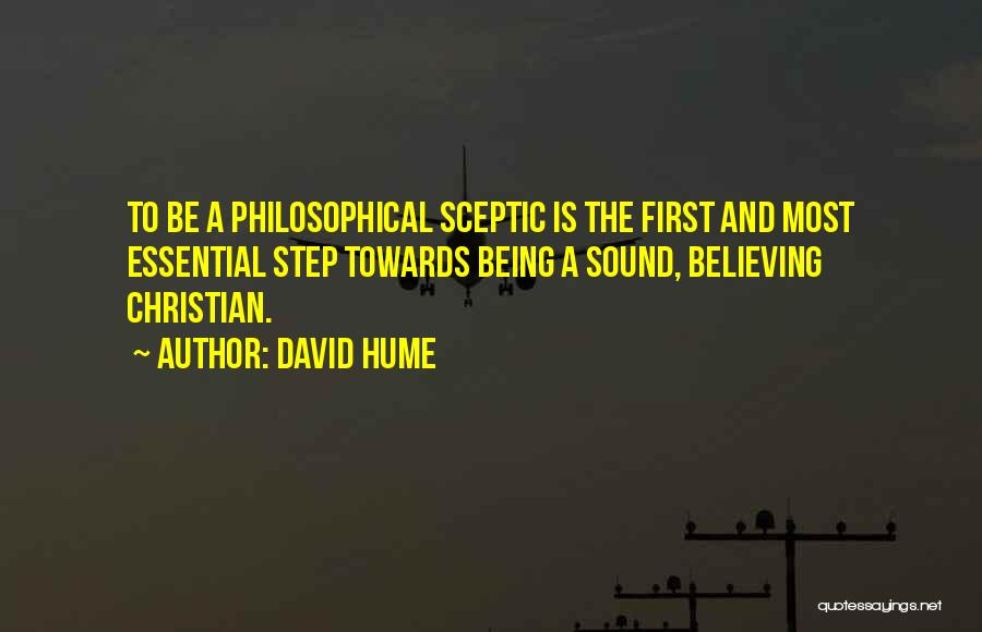 First Step Towards Quotes By David Hume