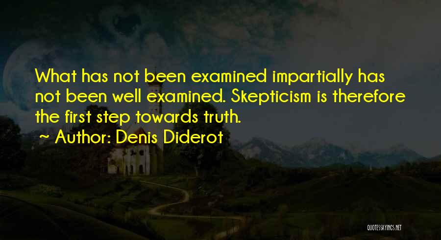 First Step Towards Quotes By Denis Diderot