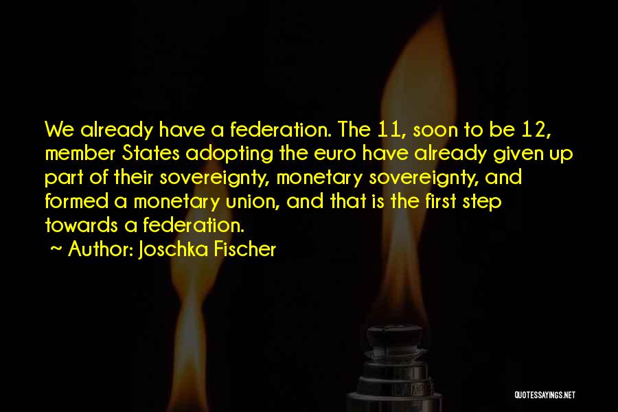 First Step Towards Quotes By Joschka Fischer