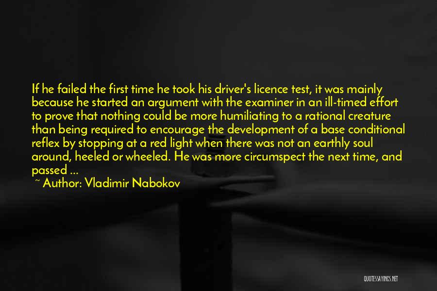 First Time Driver Quotes By Vladimir Nabokov