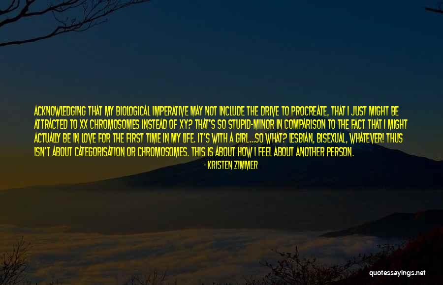 First Time I Feel Love Quotes By Kristen Zimmer