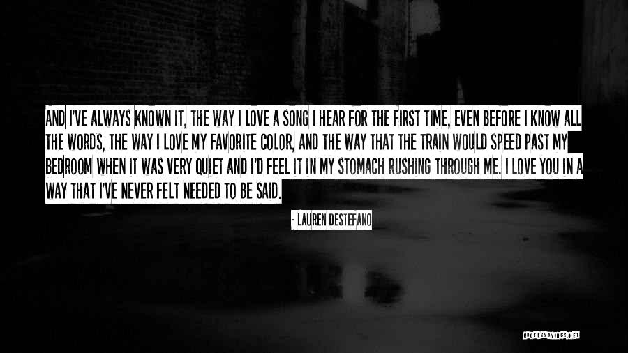 First Time I Feel Love Quotes By Lauren DeStefano
