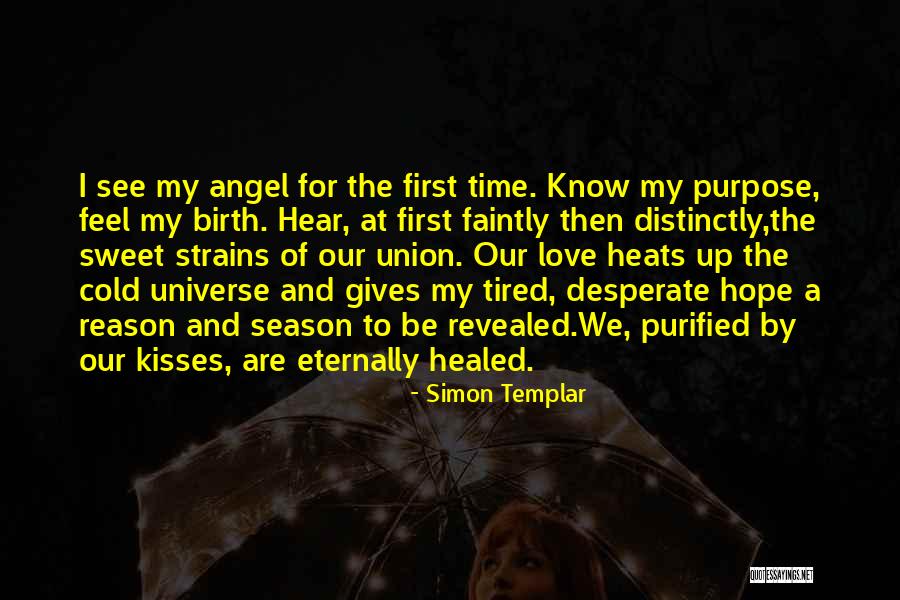 First Time I Feel Love Quotes By Simon Templar
