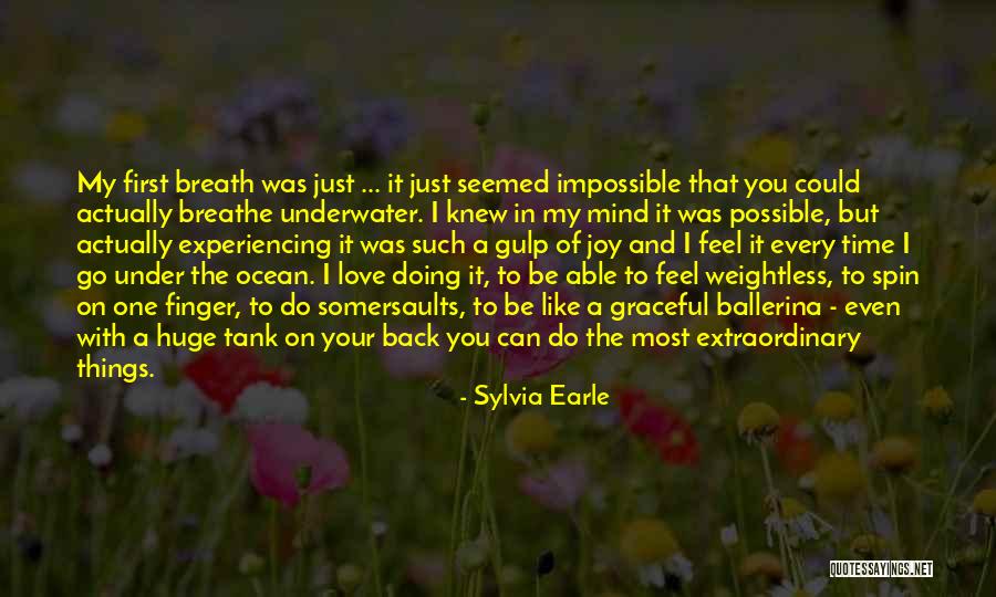 First Time I Feel Love Quotes By Sylvia Earle
