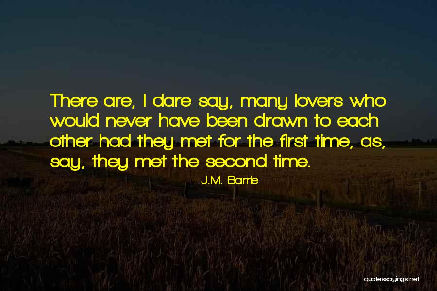 First Time Lovers Quotes By J.M. Barrie