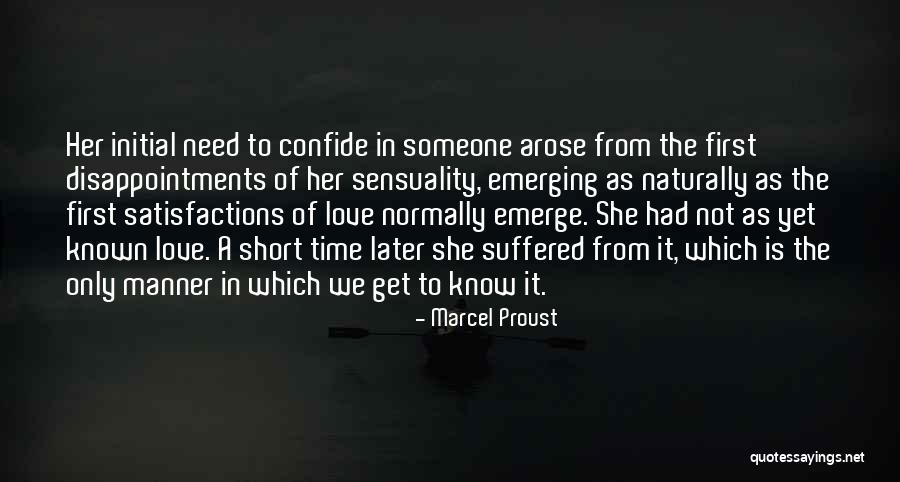 First Time To Love Quotes By Marcel Proust