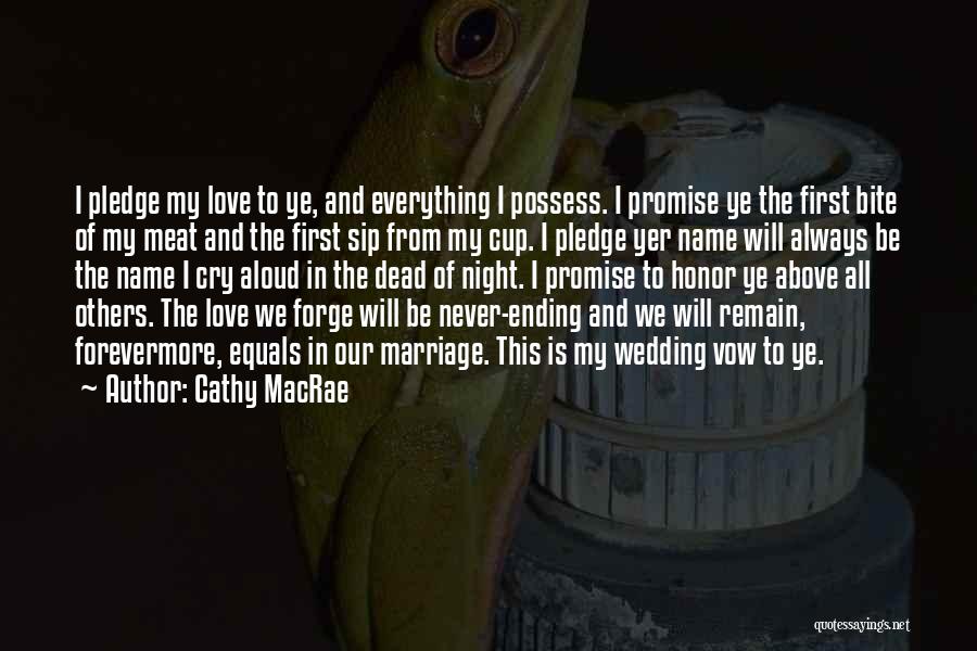 First Wedding Night Quotes By Cathy MacRae