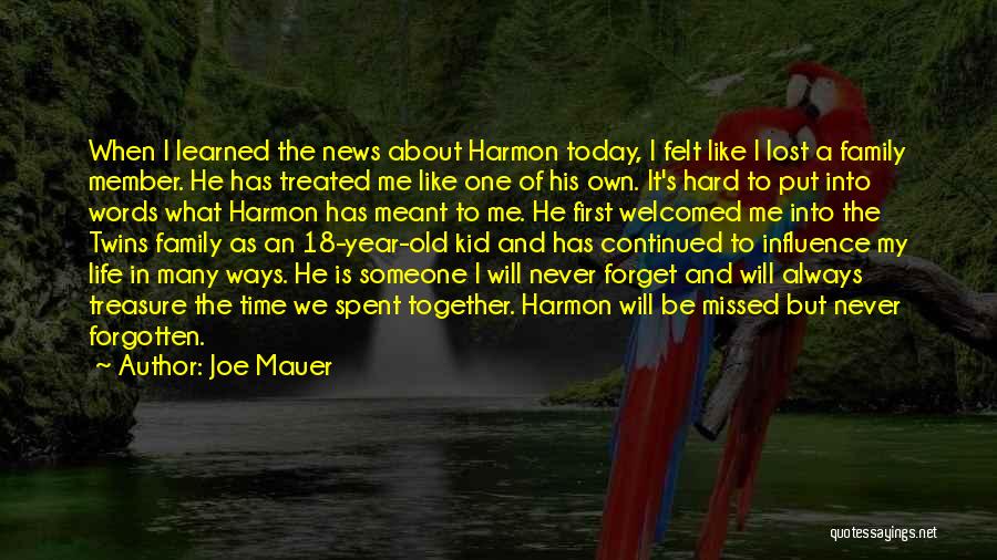 First Year Together Quotes By Joe Mauer First Year Together Quotes By Joe Mauer