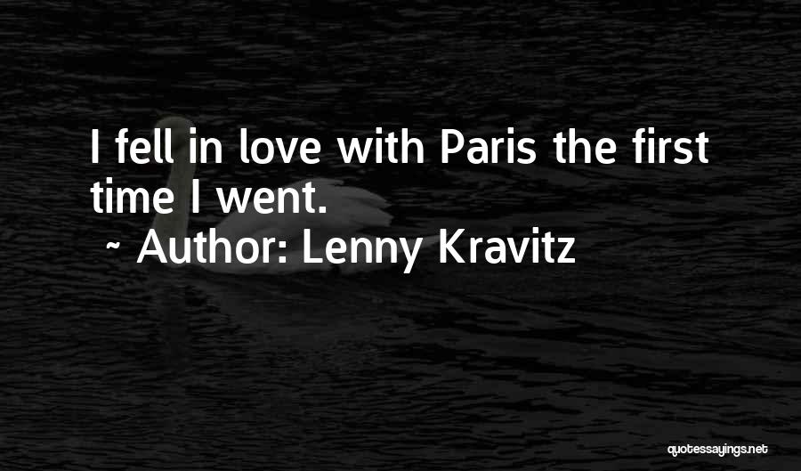 Firsts In Love Quotes By Lenny Kravitz