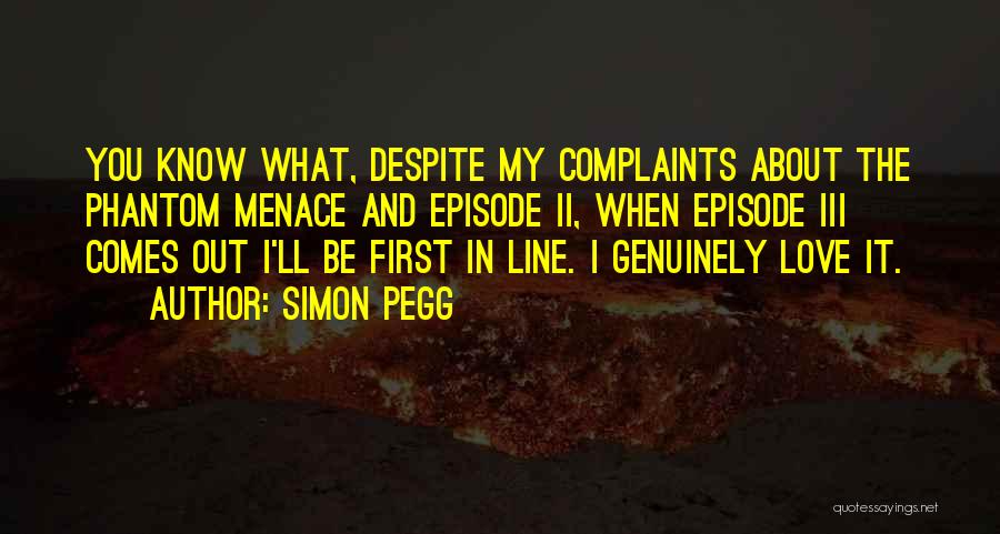 Firsts In Love Quotes By Simon Pegg