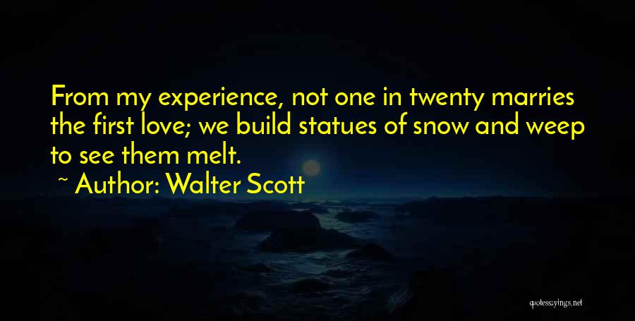 Firsts In Love Quotes By Walter Scott