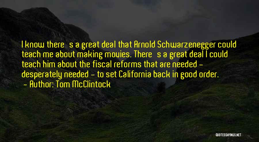 Fiscal Quotes By Tom McClintock