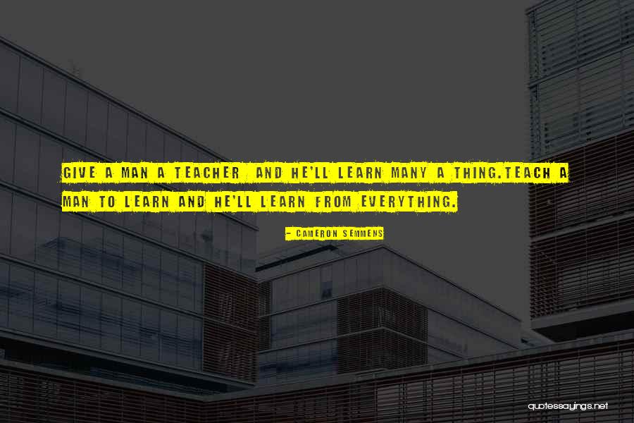 Fish And Learning Quotes By Cameron Semmens Fish And Learning Quotes By Cameron Semmens