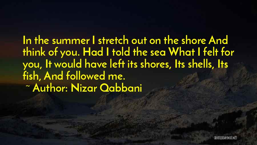 Fish In The Sea Quotes By Nizar Qabbani