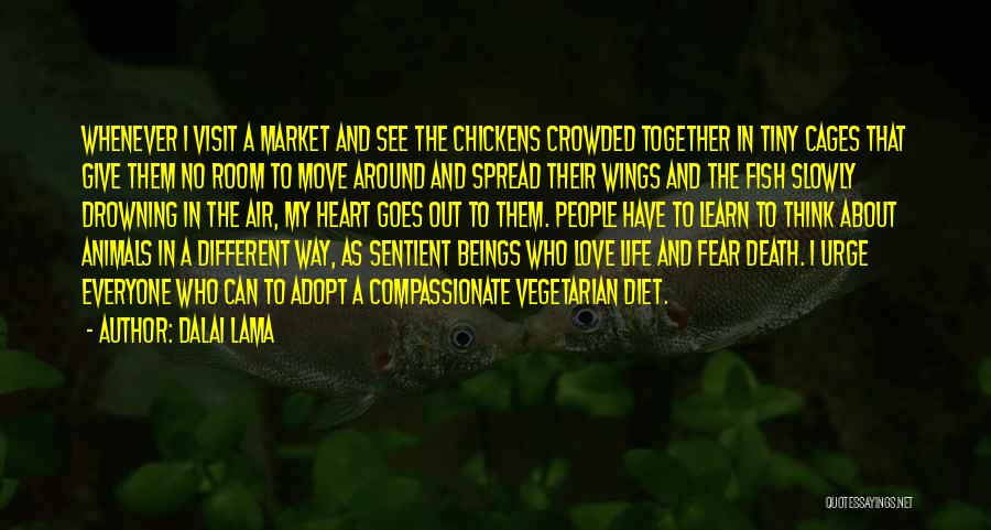 Fish Love Quotes By Dalai Lama